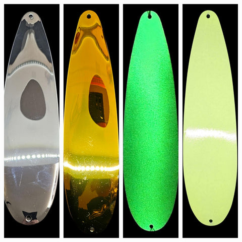 9" Flutter Spoon 4.5 oz /Striper Spoon / Bass Spoon / Walleye Spoon / Tuna Spoon