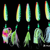 Fishing Spoon 4.75in 12cm  Supreme Flully Rigged  Fluke Salmon Trout Bass Duo Cl3