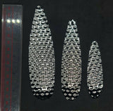 15  Silver Hex Fishing Spoon Blank 3 Sizes 5 Of Each Casting Trolling Tackle 1