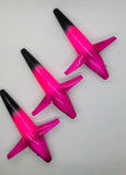 40 Lot Teaser Tuna Bird 5" in / 13 cm Saltwater Purple Black Pink Custom Color2
