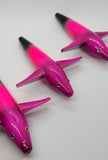 40 Lot Teaser Tuna Bird 5" in / 13 cm Saltwater Purple Black Pink Custom Color12