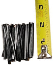 500 Twist Ties 2" In Black Pre Cut 4 Cm Length Bread Wrapper Sealer Custom Made5