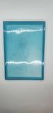 Epoxy Resin Poured Handmade  Serving Rolling Tray Blue Free Shipping New Art  11