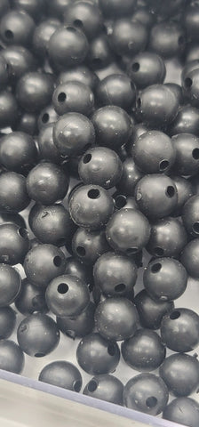 100 Carp Fishing Jewelry Round Soft Rubber Rig Floating Terminal Tackle Black