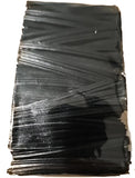 500 Twist Ties 2" In Black Pre Cut 4 Cm Length Bread Wrapper Sealer Custom Made10