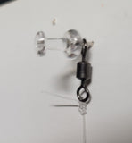 3 PACK SEA BASS BLACK 3/0 3 DROP HILO SALTWATER FISH RIG MUSTAD 40 LB MONO8