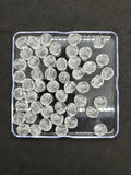 12mm Faceted Clear Beads 50 Pack USA Fishing Offshore Tackle Free Shipping Craft2