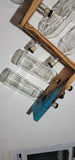 Epoxy Resin Live Edge Wood Zig Zag Wine Rack 8 Bottles Handmade USA Steampunk 11