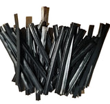 500 Twist Ties 2" In Black Pre Cut 4 Cm Length Bread Wrapper Sealer Custom Made3
