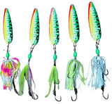 Fishing Spoon 4.75in 12cm  Supreme Flully Rigged  Fluke Salmon Trout Bass Duo Cl1