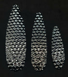 15  Silver Hex Fishing Spoon Blank 3 Sizes 5 Of Each Casting Trolling Tackle 0