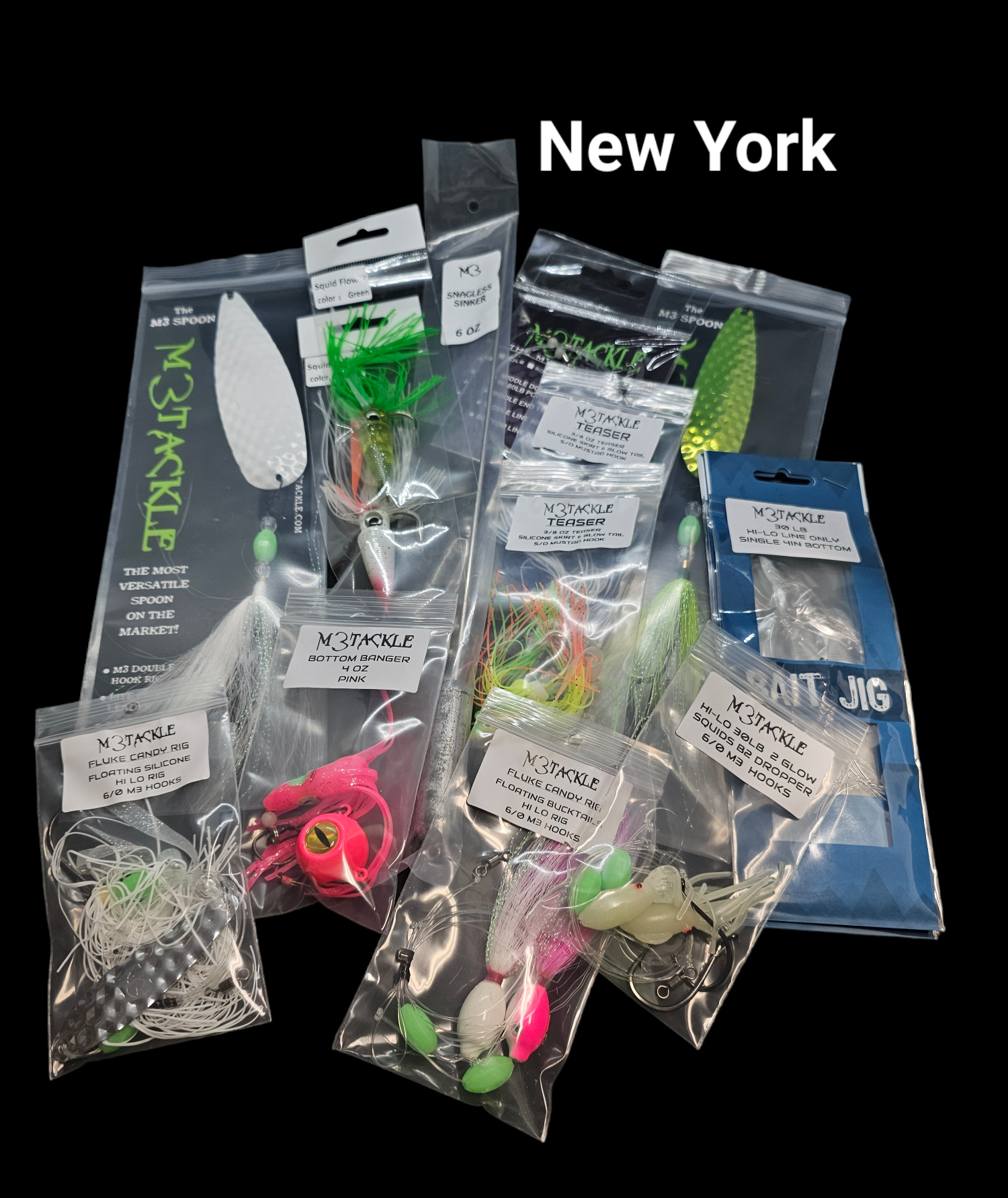 New York Bottom Fishing Bundle Fully Rigged Spoons Hi Los Teasers