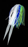 100 Silicone Fishing Skirt 4" in/ 10 cm Glow Tail Fishing Lure Rig Teaser Tackle
