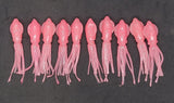 Pink Glow Squids 2.5 inch