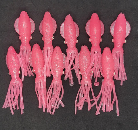 Squid Pink Glow bodies B2 Style 4 inch