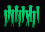 Squid Green Glow bodies B2 Style 5 inch
