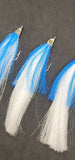 3 Fishing Teasers 5/0 Hooks Flies Fluke Flounder Striper Sea Bass Bait Rig Lure