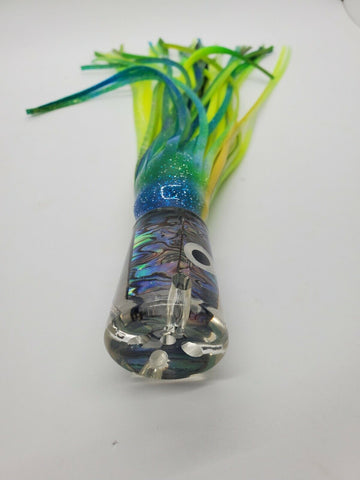 12" Trolling Chugger Head Skirt Teaser Unrigged Tuna Marlin Fish Offshore Tackle