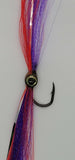 Fishing Flies Teaser 6/0 Gamakatsu 2X Hook Saltwater Custom Tied Big Eye Lure