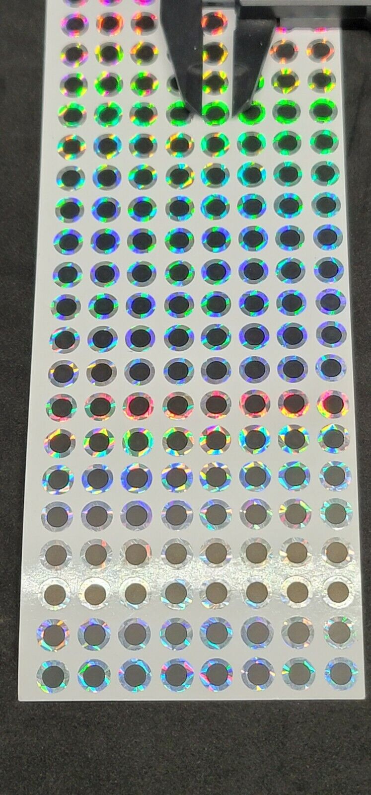 8mm fish lure eyes 8mm Silver Reflective 2D Flat Stick-On Fishing Lure Eyes Tackle Craft