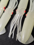 Fishing Lure B2 Squid Soft Body 3" in /8cm Hi-lo Octopus Glow Fluke Jig 10 Pack