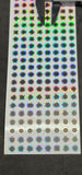 9mm Silver Reflective 2D Flat Stick-On Fishing Lure Eyes Tackle Craft 184 Pieces
