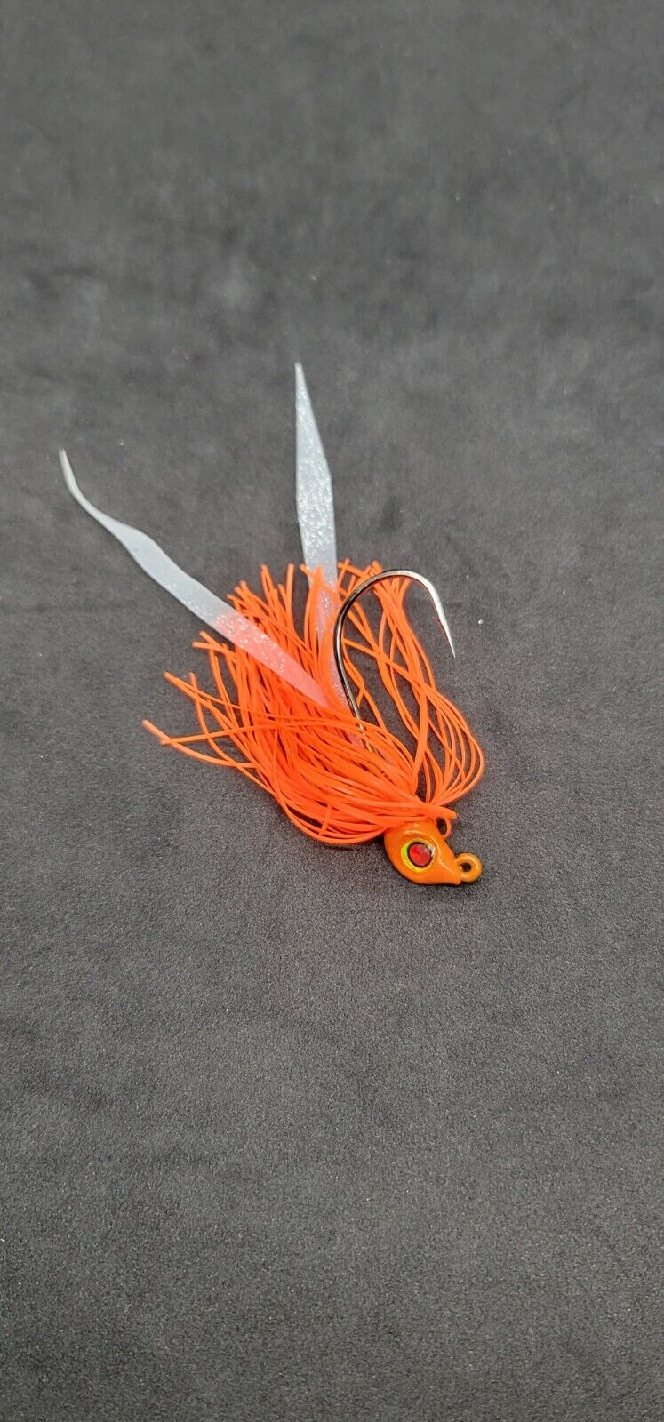 Fishing Teaser Flies Tackle Saltwater 3/8 6/0 Mustad Hook Silicone Skirt 4  Pack