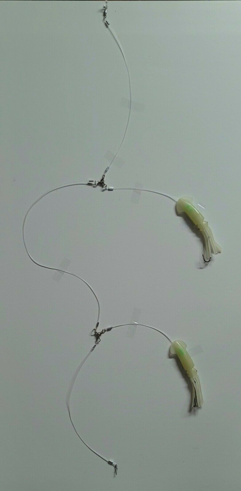 Deep Drop 6 in Squid Bottom Fishing Rig Glow Tile Rose Snapper Cod Gro ...