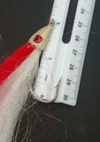 2 Fishing Teasers 5/0 Hooks Flies Fluke Flounder Striper Sea Bass Bait Rig Lure