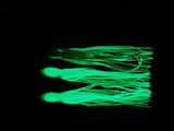 Hoochie Squid Fishing Tackle Glow 12in/30cm Trolling Terminal Tackle Tuna Marlin