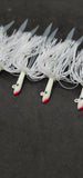 5 PLUS 1 Free Fishing Teaser Glass Minnow Style Silicone Skirt Lure Jig 6 Total