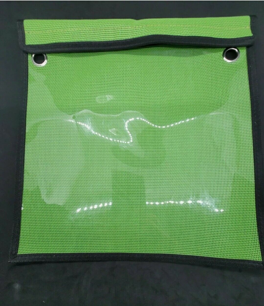 Offshore Lure Bag Fishing Tackle 12x12 Green Mesh and Clear Vinyl Washable  Tuna