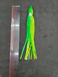 Hoochie Squid Fishing Tackle Green 7.5" 19cm Trolling Terminal Tackle TunaMarlin