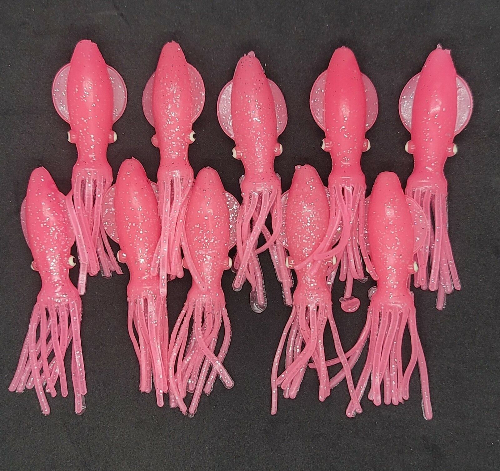 b2 squid fishing lures Fishing Lure B2 Stlye Squid Body 4" in /10 cm Octopus Soft Glow Fluke Jig 10 Pc