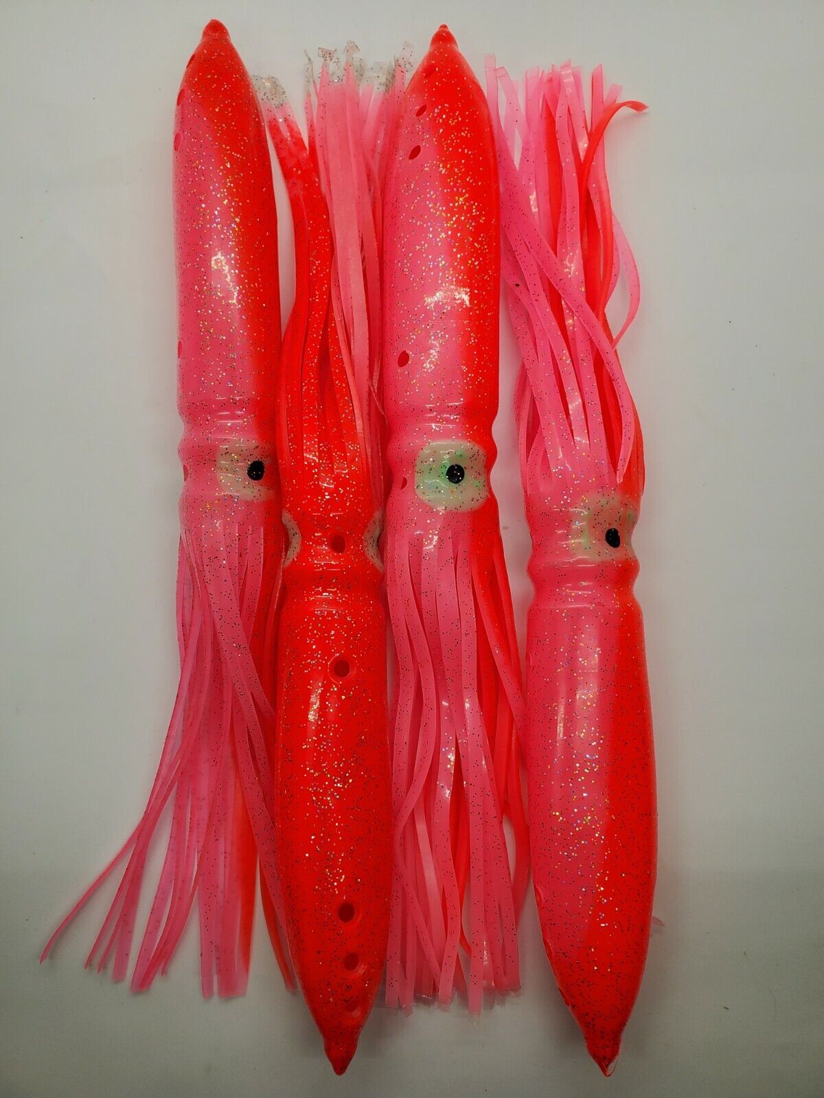 9 Bulb Shell Squid Hoochie Skirt Tuna Trolling Big Game Lure Offshore  Saltwater