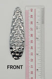 3.25 Inch Fishing Flutter Spoon Hex Pattern 50 pack Silver Finish Brass Nickel P