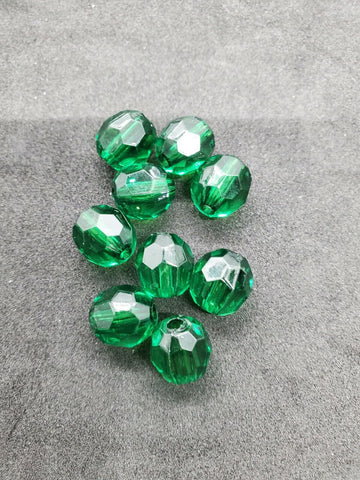 12 mm Faceted Beads Fishing Offshore Tackle Craft Jewelry 3 Colors