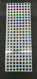 9mm Silver Reflective 2D Flat Stick-On Fishing Lure Eyes Tackle Craft 184 Pieces