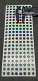 Holographic Silver Flat adhesive Fishineyes  10mm, Fly Tying Tackle 168 Pieces