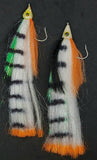 2 Fishing Teasers 5/0 Hooks Flies Fluke Flounder Striper Sea Bass Bait Rig Lure