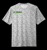 M3Tackle Sport-Tec Unisex Digi Camo Tee White Moisture-Wicking Performace Poly