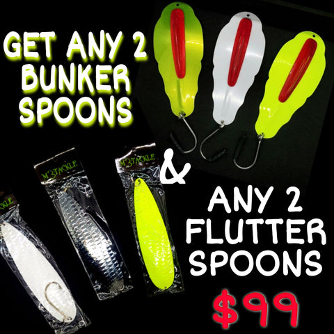 2 Bunker Spoon 2 Flutter Spoon Deal